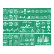 Silk Screen Magic: Reusable Adhesive Holiday Print Kit - 9 Pcs for Wood, T-Shirt
