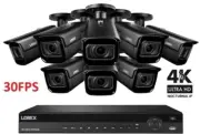 NEW Lorex 16 ch 4K NVR 8 8MP 30FPS IP Cameras Nocturnal Motorized 4KHDIP168NV-2