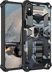 xinyunew Protective Case for iPhone Xs/iPhone X, All-Round Protection, Shockproof Case, Military Full Protection Mobile Phone Case, Protective Case for iPhone Xs/iPhone X Case Cover Product - Navy