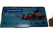 Tramontina 13 Pc Enamel Nonstick Cookware Set