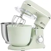 Kitchen in the box Stand Mixer, 4.5 L & 5 L Kitchen Mixer, 10+P Speed Dough Mixer with Dough Hook, Whisk and Beater,1300 W, Pastel Green