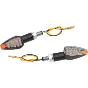 K&S Ultra MINI Triangle LED Black Marker Lights w/Clear Lens (25-8945)