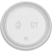 Dixie Portion Cup Lids by GP Pro (pl40clear)