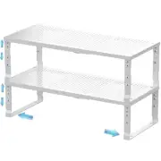 Expandable Spice Rack & Kitchen Cabinet Organizer - Stackable, Adjustable She...