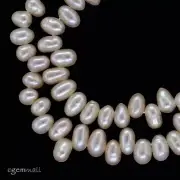15" Peach Pink Freshwater Pearl Oval Dancing Top Drilled ap.4x6mm #66108