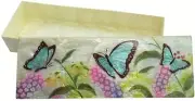 Capiz Shell Trinket Box, 9", Butterflies #2