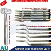 Osteotomes Concave Dental Bone Grafting Spreading Mallet Mead Hammer Crushers CE