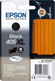 Epson 405XL Black Suitcase High Yield Genuine, DURABrite Ultra Ink, Amazon Dash
