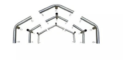 RV Carport Frame OD 1-3/8 Metal TubePipe Fittings for 10/12/14/16/18/20x20’ 9pc