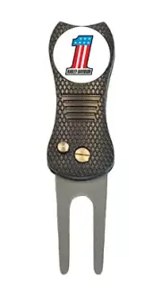 Harley Davidson Motorcycles Golf Ball Marker + Premium Switchblade Divot Tool