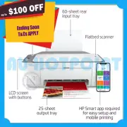 *Damaged Box* HP Deskjet 2722 All-in-One MFP Wi-Fi Printer+AirPrint #67 Ink Set