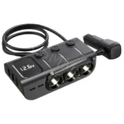 Car Phone Charger Adapter Cigarette Lighter Socket 3 USB For Apple Iphone 13 14 (for: Volvo)