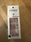 imPRESS Press-on Mani Hokey Pokey Nails Medium Length Coffin Shape Nude Sparkle