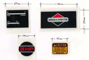 Briggs & Stratton 3HP Repro Engine Decals