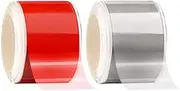 VViViD Headlight & Taillight Adhesive Repair Tape Red and Transparent 2-Roll Pack (1.8" x 7ft)