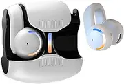 Open Ear Clip Wireless Earbuds, Earbuds Clip On, Comfortable Noise Cancelling Wireless Earphones Secure Fit Lightweight for Sports Running Sleeping Travel Workouts Shower