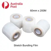 Clear Stretch Film Pallet Wrap 60mm x 200Meters Hand Use