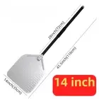 10 12 13 14 Inch Big Pizza Perforated Shovel Paddle Short/Long Handle for Oven T