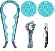 Jar Opener Gripper for Seniors with Arthritis: Rubber Bottle Opener for Arthritic Hands - Silicone Jar Lid Openers Grippers for Opening Jars and Bottles - Easy Can Opener Gripper for Weak Hands