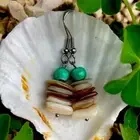 Puka shell 90Style mermaid love Earrings