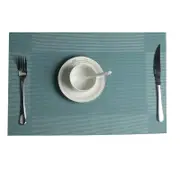 Catzon 6/8 Pcs Placemat Set Washable Non-Slip Placemat-Blue