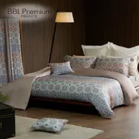 在飛比找PChome24h購物優惠-【BBL Premium】100%天絲印花兩用被床包組-馬德