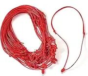 Beadthoven Rope Necklace Cord for Men Women Adjustable Double Knotted Necklaces String Rope Chain Choker with Metal Ring for Hanging Pendant Jewelry Making Necklace Supplies