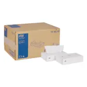 Tork Advanced Facial Tissue, 2-ply, White, Flat Box, 100 Sheets/Box, 30 Boxes