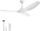 52 Inch Ceiling Fan with Remote Control Outdoor Ceiling Fans No Light 3 Reversib