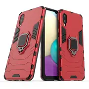 With Ring Stand Cover Case For Samsung Galaxy A02 M02 - Red
