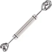 Fruit Carving Tools - Double-Headed Watermelon Baller Scoop - Stainless Steel Cantaloupe Ice Cream Sorbet Dessert Ball Spoon for Remove Core for Pear