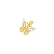 9ct Gold Two Tone Butterfly Pendant