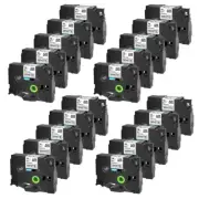 20PK TZ-241 TZe-241 Black on White Label Tape For Brother P-Touch PT-540 18mm 8m