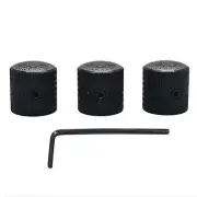 3Pack Metal Electric Guitar Volume Tone Control Dome Knobs Potentiometer Caps j