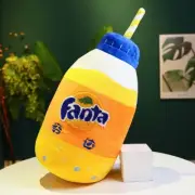 Kawaii Funny Fanta Soda Soft Stuffed Doll 3D Simulation Carbonated Drink