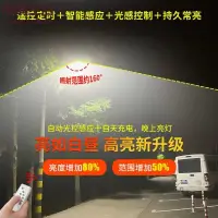 在飛比找樂天市場購物網優惠-優購生活~太陽能路燈戶外庭院燈大功率led農村道路燈防水防雷