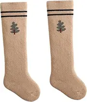 [WOFASHPURET] 1 Pair Newborn Socks Warm Winter Socks Socks Socks Long Stockings Winter Socks Leg Warmers House Socks Winter Socks Newborn Children Knee Sock Slippers Socks