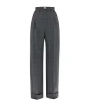 Pinstriped pants IT40 limestone ash