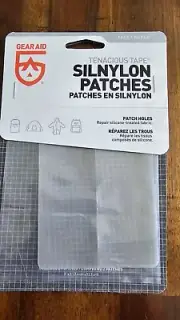 GEAR AID Tenacious Tape Silnylon Patches for Silicone Tent and Tarp Repair,