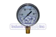 Liquid Filled Pressure Gauge | 0 to 100 PSI | 2-½" Face | 1/4" NPT Single Scale