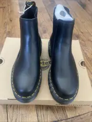 Dr. Martens Audrick Nappa lux Chelsea Women's Boot - Black, Size US 9
