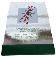 AVON Holiday Scented Matchbook Nail Files – Mini Emery Boards – Vintage 1998
