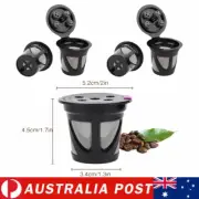4Pcs Reusable Coffee Pods Leakproof K Cup Pod with Stainless Micro Mesh Filter