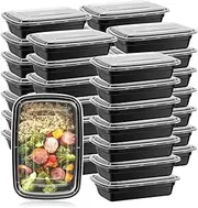 50 Pack (32 oz) Meal Prep Containers, Lunch Bento Boxes with Lids, Portable Lunch Food Storage Container Kitchen Food to Take Out Containers with Lids Camping Picnic Box Microwave