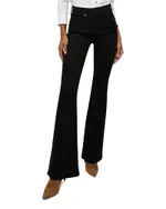 Veronica Beard Beverly High Rise Skinny Flare Jeans in Onyx