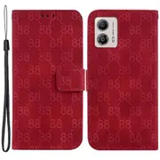 Wallet Shell For Motorola Moto G13 4g/g23 4g/g53 5g Stand Feature Leather Case Double 8-shape Imprint Phone Cover