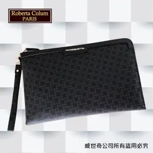 【Roberta Colum】諾貝達百貨專櫃手拿包 側背包 商務包(8911黑色)