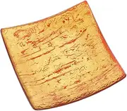 GlassOfVenice Murano Glass Square Decorative Plate - Ruby Red