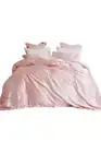 Silk Fitted Sheet and Silk Duvet Cover Full Set- California King Size