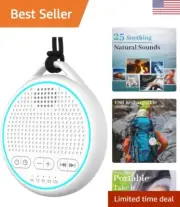 Rechargeable Sound Machine with 25 Soothing White Noises - Portable Relaxation